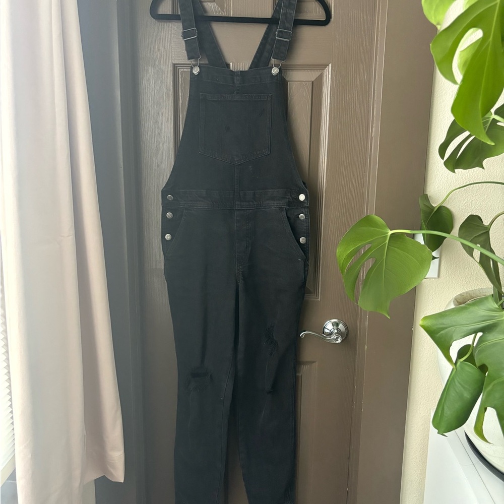 Black Denim Overalls Old Navy